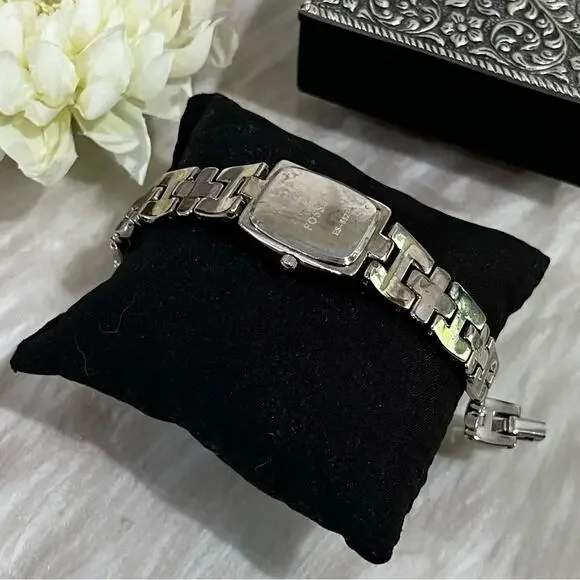 Fossil F2 ES8823 Stainless Steel Analog Quartz Silver Link Bracelet Wrist Watch - Picture 8 of 15